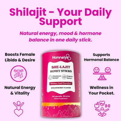 Honnelys She-Lajit Honey Sticks 1 PACK