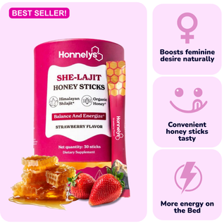 Honnelys She-Lajit Honey Sticks 1 PACK