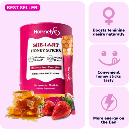 Honnelys She-Lajit Honey Sticks 1 PACK