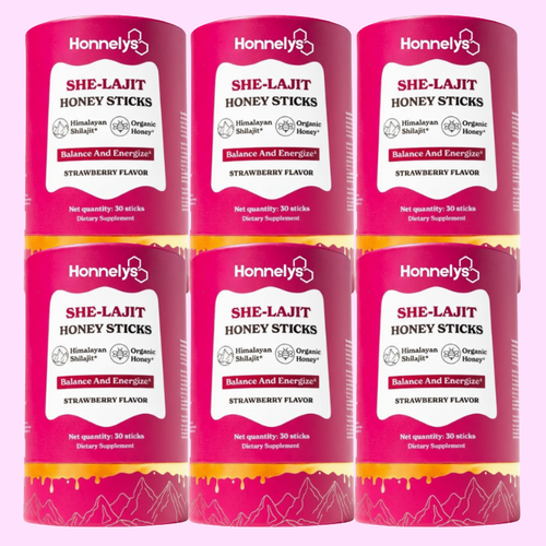 Honnelys She-Lajit Honey Sticks 3+3 FREE